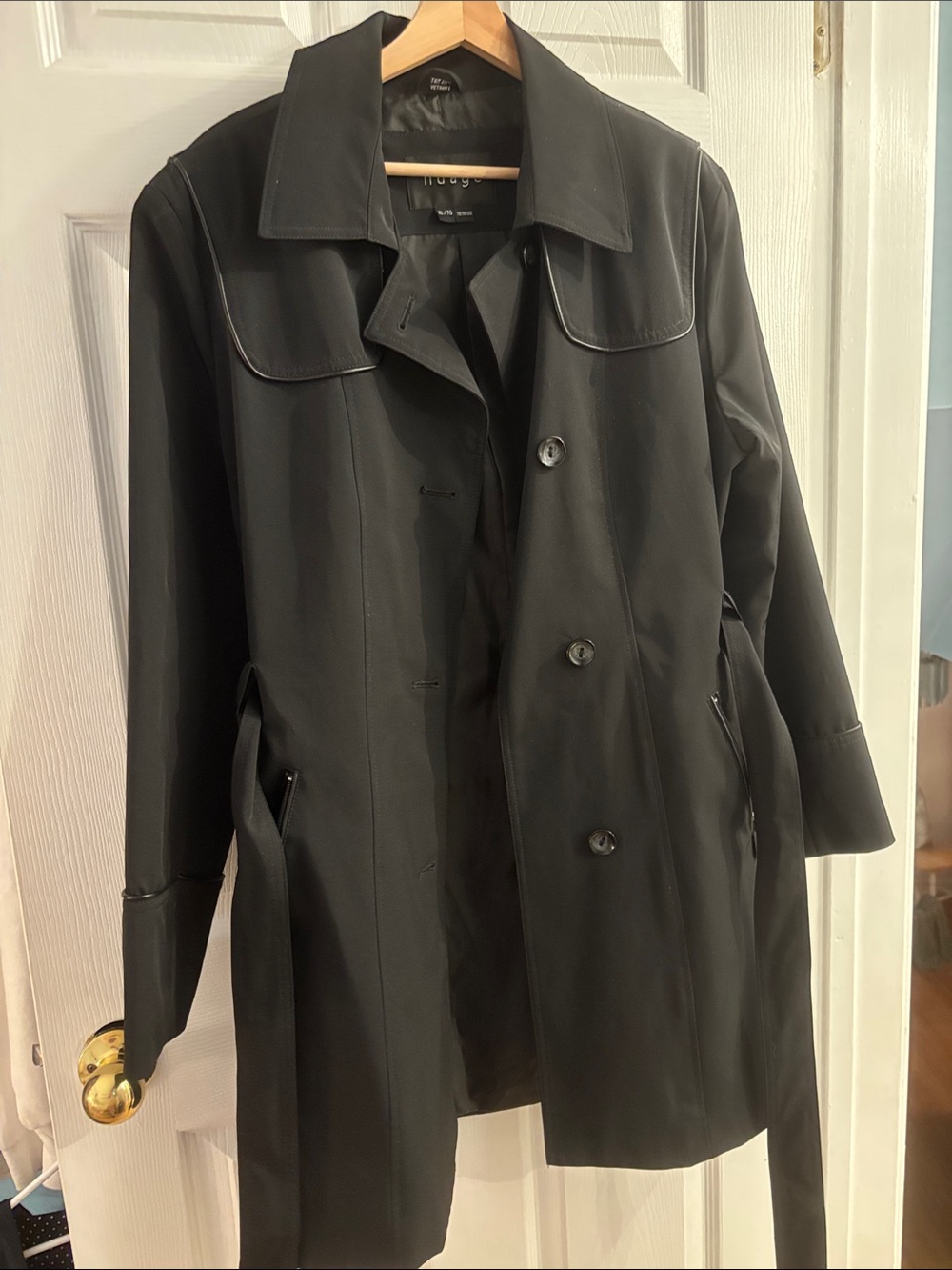 Classic Black Trench Coat - Lightweight Women's Jacket